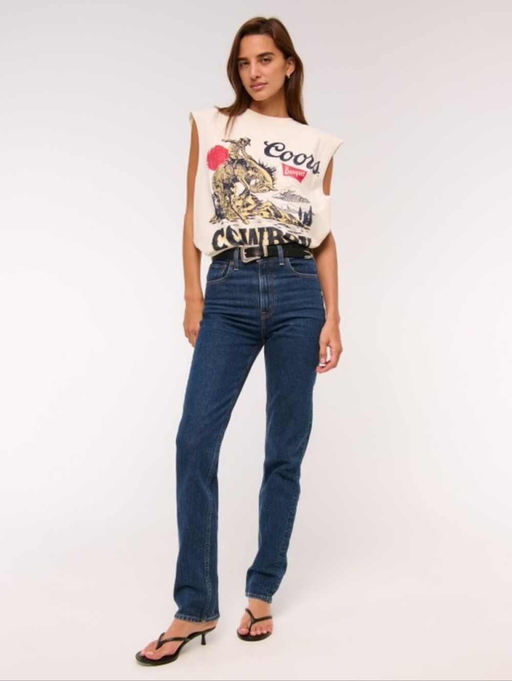 Abercrombie & Fitch Vintage Comfort Stretch Ultra High Rise 90s Straight Jean 26